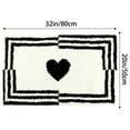 thumbnail image 6 of NOMADIC NOOK 2 Pcs Cute Heart Pattern Bath Mats, Ultra Soft Absorbent Non-Slip Bathroom Rugs Beige-2 20" x 32", 6 of 6