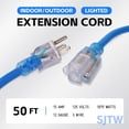 thumbnail image 2 of Cable de extensión EP 15 m, 12/3 AWG, 125 V, 1875 W, resistente al agua, 2 of 7