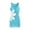 Sky Blue, variant on Xuhomer Summer Cover Ups for Women Floral Hollow Long Sleeve Crew Neck Split Beach Tank Cover Up Bikini Bathing Suits Loose Cami Sunscreen Cover Swimsuit Cover-up Dress Blue M