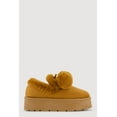 thumbnail image 2 of Women's Faux Fur Pom Pom Platform Clogs, 2 of 3