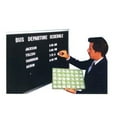 thumbnail image 1 of Aarco Products AOFD3036 30 in. H Framed Letter Board Message Centers Wood Frame, 1 of 1