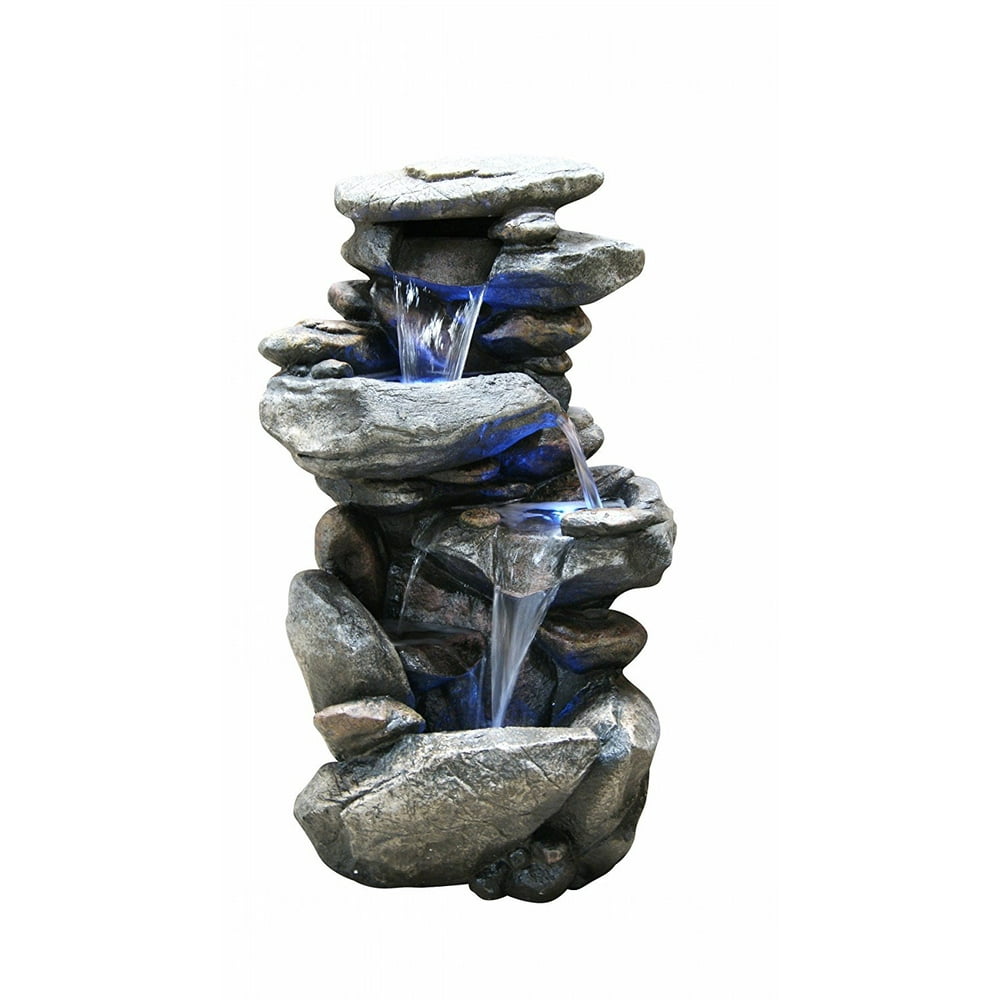 Alpine WIN316 Rock Waterfall Fountain with LED Light