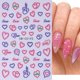 thumbnail image 3 of Pegatinas de Arte para Uñas Dulyork 6 Hojas Diseño 3D de Corazones, 3 of 7