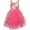 Watermellon Red, variant on Girls Dress Watermelon Tiered Skirt Flower Dance Ball Princess 7