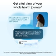 Google Fitbit Air - Screenless Fitness and Health Tracker - Personalized AI-Powered Coaching - Fog - One Size