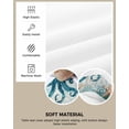 thumbnail image 2 of Coastal Octopus Chair Seat Covers for Dining Room Stretch Chair Seat Covers Set of 4, Teal Nautical Beach Starfish Vintage Chair Seat Protector Cushion Slipcovers for Kitchen Restaurant Office, 2 of 6