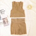 thumbnail image 1 of Conjunto de sujetadores acanalados para mujer, ropa interior sin costuras, pantalones cortos de Fitness de cintura alta, lencería Sexy, Bralette, Top con escote en V profundo, ropa deportiva, 1 of 4