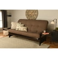 thumbnail image 2 of Kodiak Furniture Phoenix Queen-size Espresso Wood Futon-Linen Cocoa Mattress, 2 of 5