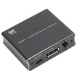 thumbnail image 5 of 8K Displayport 1.4 Interruptor de 2 vías 1 entrada 2 salidas o 2 en 1 salida Interruptor DP bidireccional Plug and Play de alta resolución negro, 5 of 5