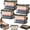 4PC-A, variant on Large Heavy-Duty Thick Plastic Clear Storage Box with Handles, Foldable Clear Storage Zipper Containers with Lids, Massive Capacity Plastic Moving Bags for College Home (1PC-A, L-15*9.4*12.6in)