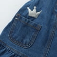 thumbnail image 6 of Mercatoo Girls Cute Suspender Denim Dress Sleeveless 𝐌ini Dress with Pockets for Toddler Baby Girl Birthday Part𝐲 Dress, 6 of 9