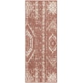 thumbnail image 2 of Rugs.com Outdoor Bohemian Collection Rug – 5 Ft Runner Terracotta Flatweave Rug Perfect For Hallways, Entryways, 2 of 9