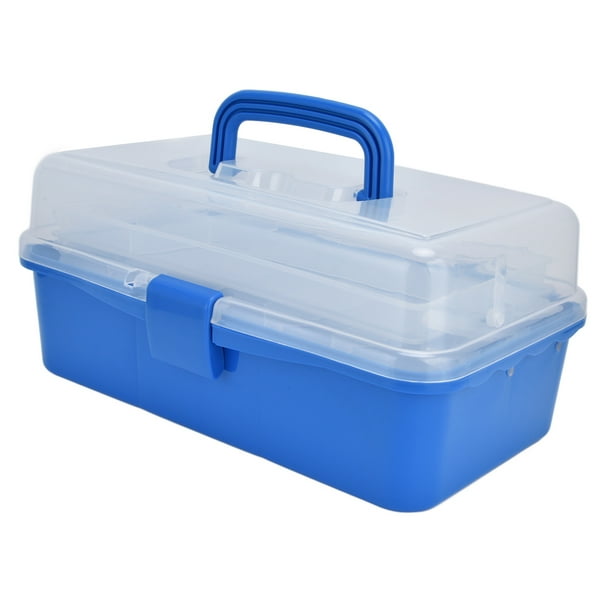Haofy Portable Folding Tool Box,Plastic Storage Box Portable 3