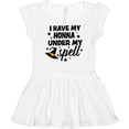 thumbnail image 3 of Inktastic I Have My Nonna Under My Spell with Cute Witch Hat Girls Baby Dress, 3 of 5