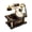 Square brown, variant on Lynono Antique Rotary Dials Telephone Music Box Home Decors for Table Shelf Display