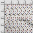 thumbnail image 1 of oneOone Polyester Lycra White Fabric Feather Feather Dress Material Fabric Print Fabric By The Yard 56 -Inch Wide, 1 of 1