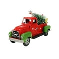 thumbnail image 3 of Modèle de Camion Rouge de Noël Fait Main pour Table Noël Hiver S, 3 of 9