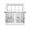 Off-White, variant on Spring Floral Sheer Curtains 54 Inch Length 2 Panels Set, Watercolor Summer Botanical Flowers Voile Window Treatment Rod Pocket Short Kitchen Curtains Drapes for Bedroom 52"x54"x2