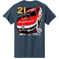 thumbnail image 3 of Men's E2 Apparel Heather Navy Josh Berry Motorcraft Car T-Shirt, 3 of 3