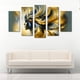 thumbnail image 2 of Cuadro Decorativo Cuadros Abigail Abstracto Mujer Plumas Cabello Set De 5 Piezas, 2 of 5