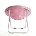 thumbnail image 4 of Room Revival 30" Faux Fur Printed Saucer™ Chair, Pink Tie Dye, 4 of 8