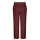 thumbnail image 5 of Pantalones de longitud completa para hombre, informales, finos, de color liso, para negocios, diarios, con bolsillos, cintura media, con botones, de poliéster., 5 of 6