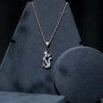 thumbnail image 6 of Rosec Jewels Natural Diamond Cat Pendant Necklace with Chain - HI Color SI Clarity - Ready to Gift with Jewelry Box, 14K White Gold, 6 of 8
