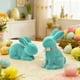 thumbnail image 5 of Uuiauoio 2 Pcs Bunny Easter Decorations Bunnies Figurines for Easter Centerpieces Spring Courtyard Lawn Garden Tabletop Sculpture Nursery Decor for Gift Party Decoration, 5 of 6