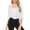 White, variant on ZZwxWA Cardigan Sweaters for Women 2025 Women's Spring and Summer New Casual Fashion Solid Color Explosion Chiffon Cardigan