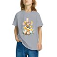 thumbnail image 4 of Aloohaidyvio Easter Egg Hunt Outfit Girls' Easter Sunday Best Tee, Vintage Cross Print Cotton Blouse for Family Photos 9 Years, 4 of 4