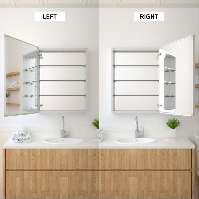 Taimei DIY Wall Frameless Mirror Medicine Cabinet 23