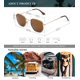 thumbnail image 5 of Gafas de Sol KALIYADI Cuadradas Polarizadas UV400 Montura Dorada/Lentes Marrones, 5 of 6