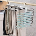 thumbnail image 4 of Multiple Jean Trouser Scarf Hangers For Men Women ABS Multi-functional 2PCS Storage Artifact Stainless Steel Pants Hook, 4 of 14