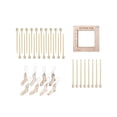 thumbnail image 4 of 37 Uds. Marcadores de punto, marcadores de ganchillo de madera, regla de medida de punto resistente hecha a mano, ligera y extraíble para manualidades, 4 of 9
