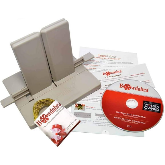 Bowdabra Bow Maker - Easy Bowmaking Tool - Craft Bowmaker for Ribbons, Wreaths, Hair Bows, Gift Bows