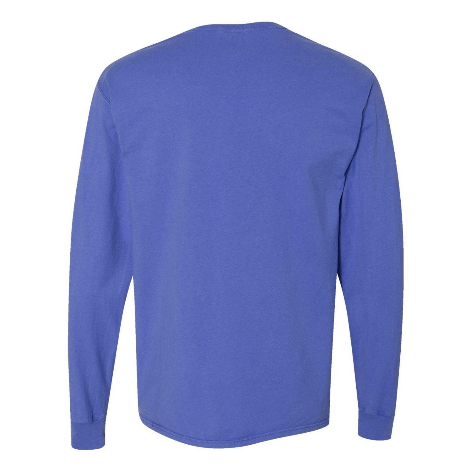 Hanes Comfortwash Garment Dyed Long Sleeve Tee Shirt with Pocket, Men's Sizes S-3XL