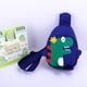 thumbnail image 1 of Bonita y pequeña bolsa de hombro con diseño de dinosaurio, mochila portátil con correa de hombro ajustable para niños, color azul, 1 of 1