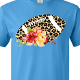 thumbnail image 4 of Inktastic Football with Flowers and Leopard Spots T-Shirt, 4 of 5