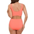 thumbnail image 3 of larppty Maternity Bikini Swimsuit for Women High Waisted Two-Piece Bathing Suit Pregnancy Swimwear (Red, S), 3 of 9
