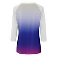 thumbnail image 5 of Shirt for Women's Fashion Casual Raglan Sleeve Round Neck 3/4 Sleeve Loose Printed T-Shirt Ladies Top, 5 of 5