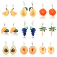 thumbnail image 3 of Boucles d'Oreilles en Argent Suspendues - Pendentif en Forme de Raisins Bleus Argent, 3 of 5
