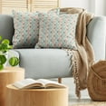 thumbnail image 5 of Ambesonne Retro Throw Pillow Cover 2 Pack, Aquatic Life Ocean Fish, 16", Salmon Brown Turquoise, 5 of 7