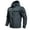 Grey, variant on ,Men's Lined Warm Full Zip Hooded Rain Jackets Oversized Casual Rainproof Windproof Heavyweight Jackets Winter Softshell Raincoats with Pockets Grey S