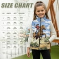 thumbnail image 7 of Uorisanigo Girls Boys Zippered Vest Sleeveless Zip Front Cowboy Horse Jacket Fashion Trendy Clothes Age 2-12 Soft and Lightweight Kids Waistcoat Tops Fall Winter Warm Outwear, 7 of 7