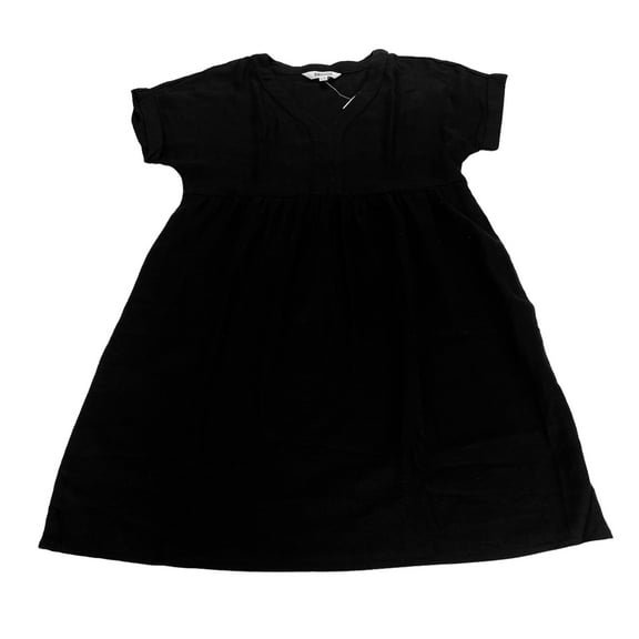 Briggs Womens V-neck Linen Blend Dress