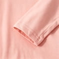 thumbnail image 5 of DJDLJWCJ Kids Girls Cotton Long Sleeve Tee Crewneck Loose Fit Basic Tees Tops Stretch Soft Comfortable Pullover Shirts Pink Size 4T, 5 of 8