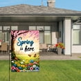 thumbnail image 3 of Spring Is Here Cherry Blossom Garden Flag For Home Outdoor Garden Yard Decor 12x18 Inch, 3 of 5