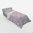 thumbnail image 3 of Ambesonne Geometric Bedding Set 4 Pcs, Circulars, Queen, Pink Violet, 3 of 3