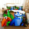 thumbnail image 1 of Rainbow Friend Quilt Cover Three-piece Set, Bedding Suit, Microfiber, Duvet Cover, 3D Printing-SinKeeU, 1 of 3