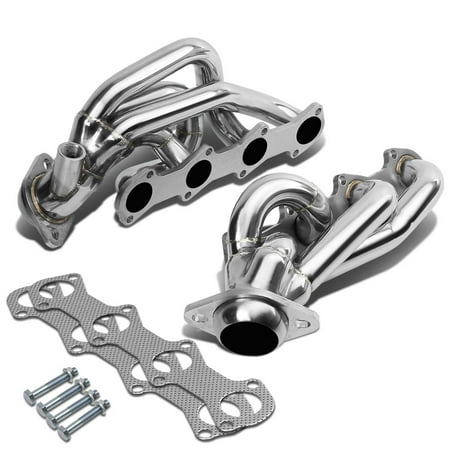 5.4l Header Exhaust - For 1997 to 2003 Ford F-150 / F-250 4 -1 Design 2 -PC Stainless Steel Exhaust Header Kit - 5.4L V8 98 99 00 01 02